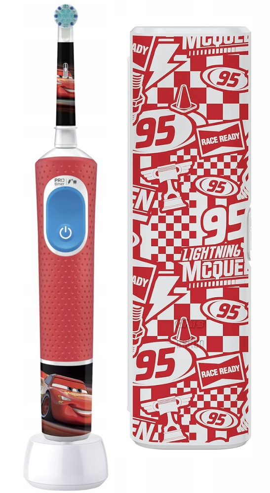 Elektrinis dantų šepetėlis vaikams Oral-B Vitality Pro 103  Kids 3+ Cars, su dėklu
