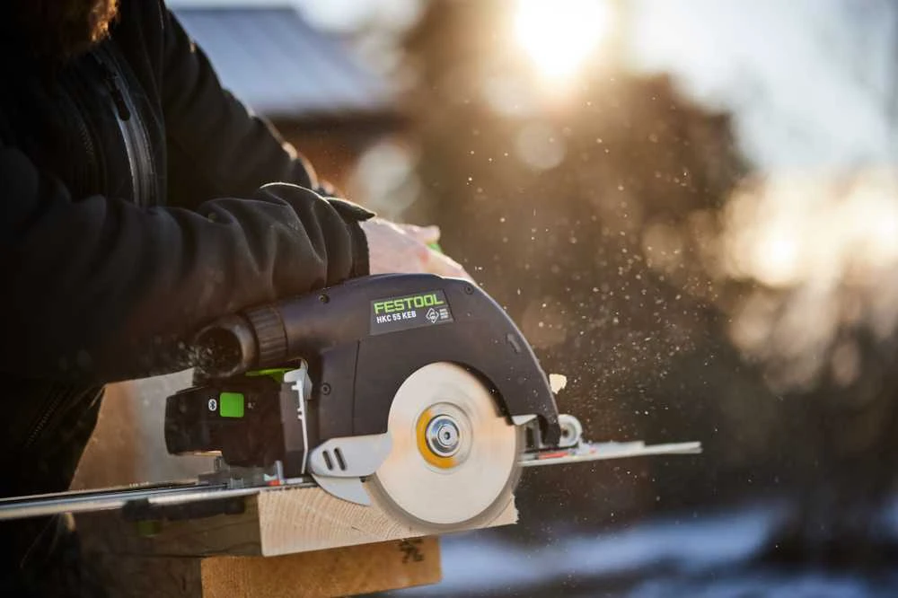Akumuliatorinis rankinis diskinis pjūklas Festool HKC 55 KEB-Basic | 578302