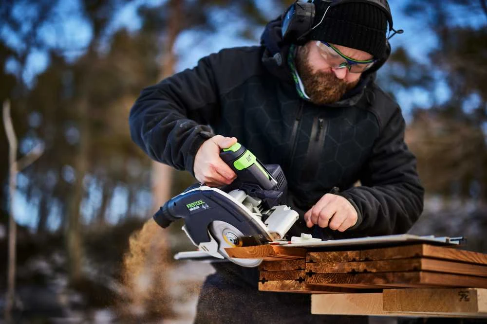 Akumuliatorinis rankinis diskinis pjūklas Festool HKC 55 KEB-Basic | 578302