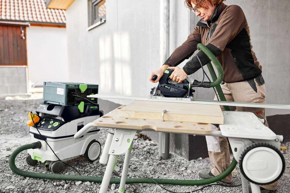 Įgilinamasis diskinis pjūklas Festool TS 60 KEBQ-PLUS + FS 1400/2 liniuotė
