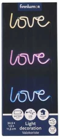 Finnlumor šviečiantis LED užrašas „Love“