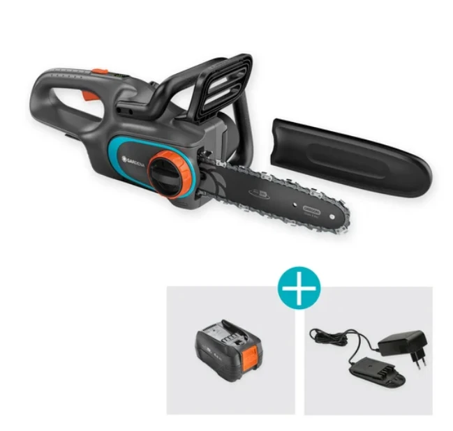 Gardena Akumuliatorinis grandininis pjūklas PowerSaw 250/18V P4A, paruoštas naudojimui rinkinys | 14790-20