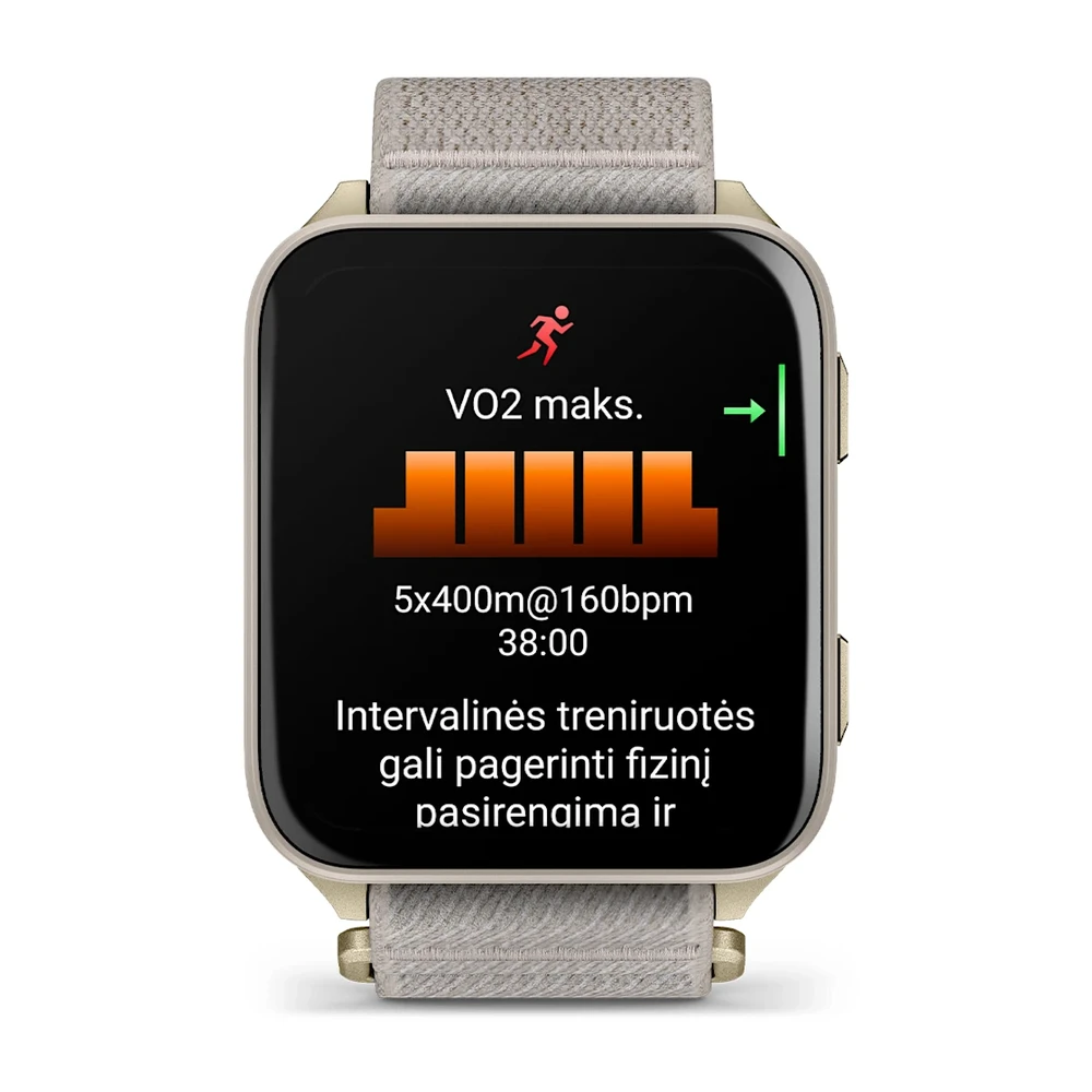 Garmin Venu® X1 Švelnios aukso spalvos su titano nugarėle ir žalsvai pilku nailoniniu dirželiu | 010-02980-09