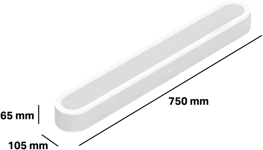 Garso sistema „Sonos Beam Ultra“ su „Dolby Atmos“, baltos spalvos