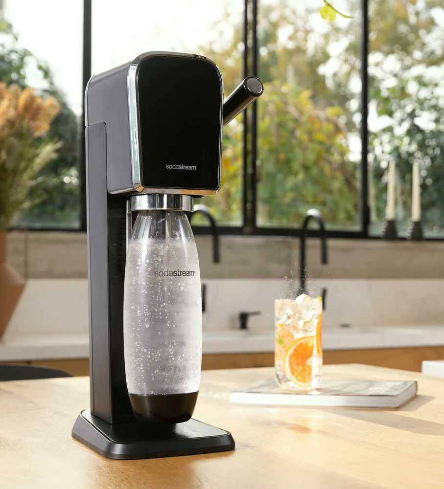 Gazuotų gėrimų gaminimo aparatas SodaStream Art, Juodas