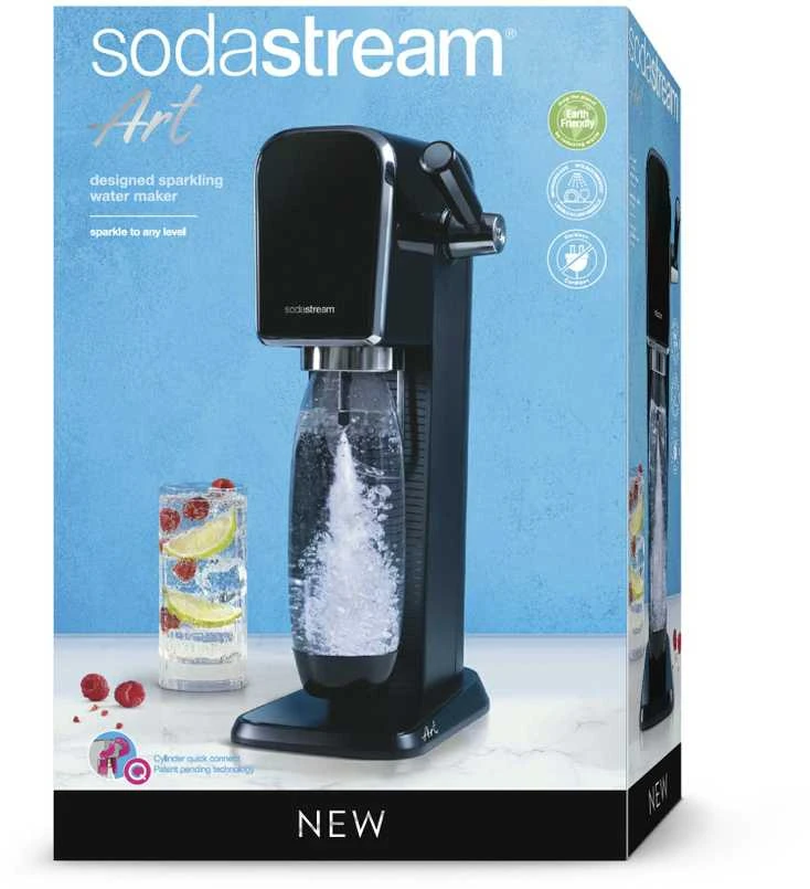 Gazuotų gėrimų gaminimo aparatas SodaStream Art, Juodas
