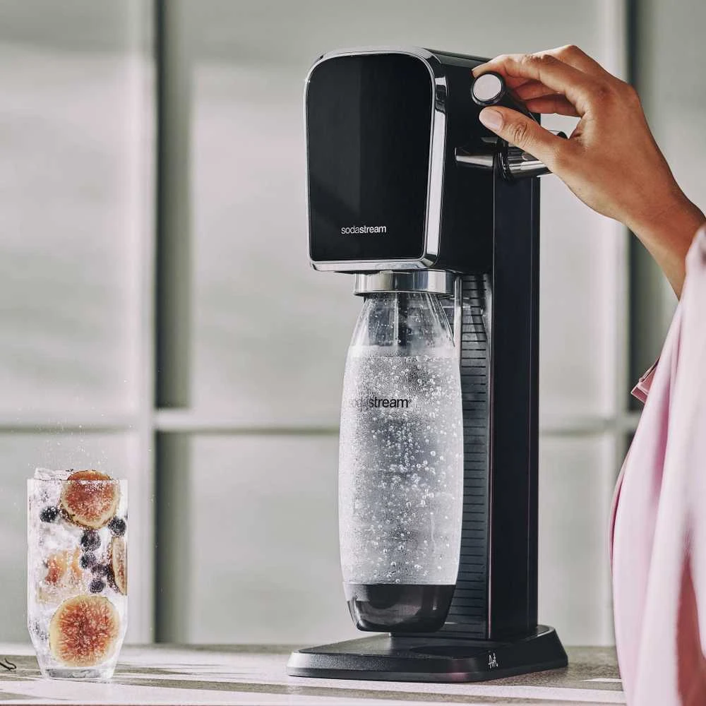 Gazuotų gėrimų gaminimo aparatas SodaStream Art, Juodas