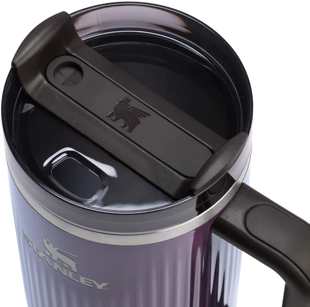 Gertuvė Stanley The Quencher H2.0 Fluted Tumbler | 1,18 L | Violetinė | Su šiaudeliu