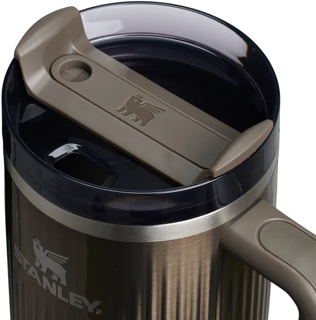Gertuvė Stanley The Quencher H2.0 Fluted Tumbler | 1,18 L | Rusvai pilka | Su šiaudeliu