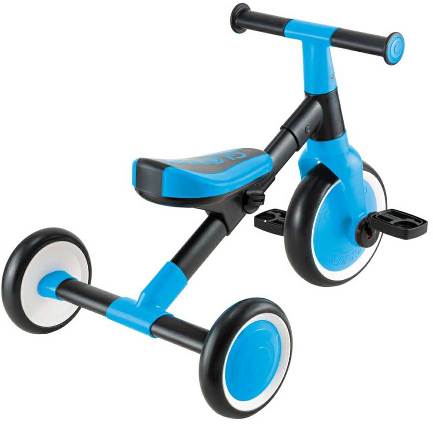 GLOBBER mokomasis triratukas Learning Trike 2-in-1, spalva: mėlyna