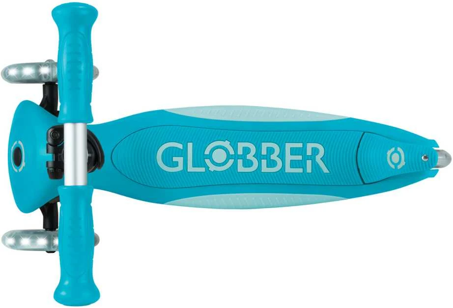 GLOBBER paspirtukas Elite Lights, spalva: žydra