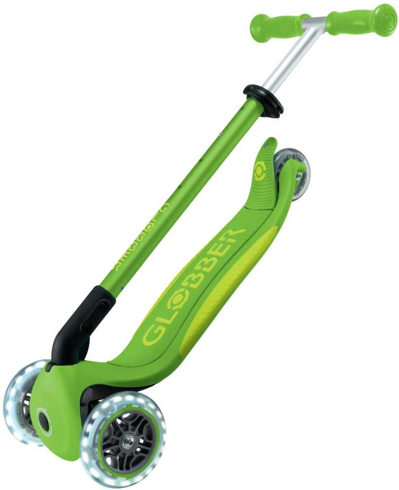 GLOBBER paspirtukas Elite Lights, spalva: žalia