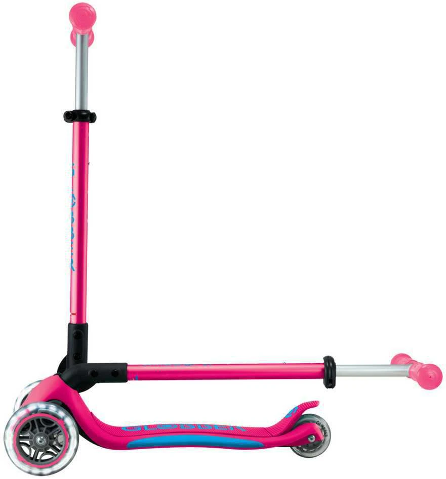 GLOBBER paspirtukas Elite Lights, spalva: fuksijos