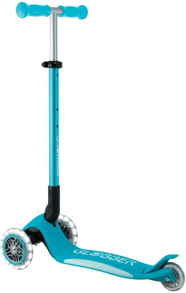 GLOBBER paspirtukas Elite Lights, spalva: žydra