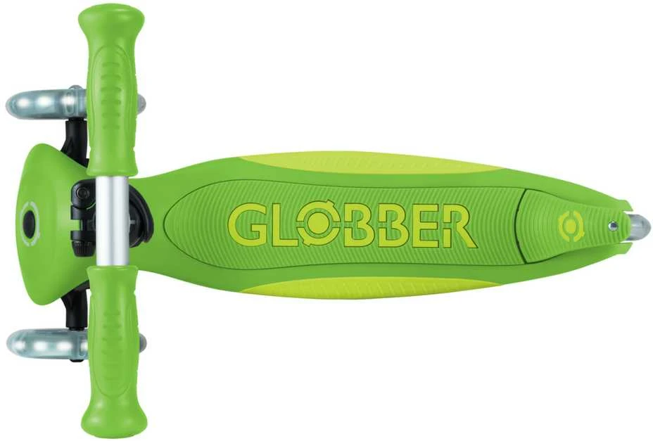 GLOBBER paspirtukas Elite Lights, spalva: žalia