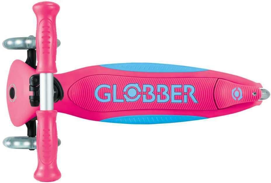 GLOBBER paspirtukas Elite Lights, spalva: fuksijos