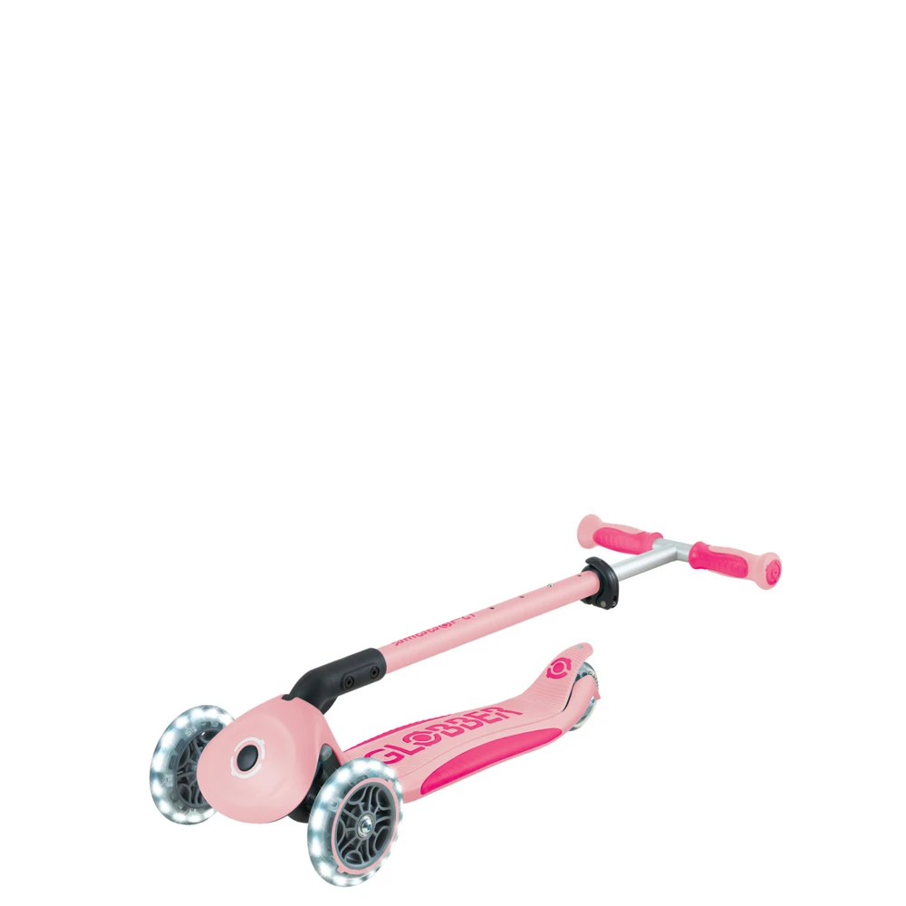 Paspirtukas GLOBBER Go Up Deluxe Lights, rožinis, 748-610