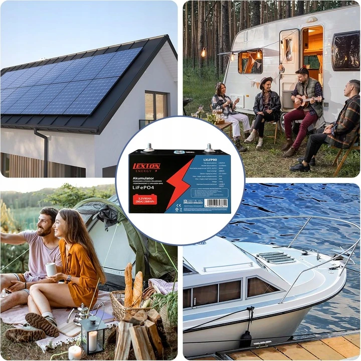 Ličio-geležies-fosfato LiFePO4 akumuliatoriaus elementas Green Cell 3,2 V 90 Ah
