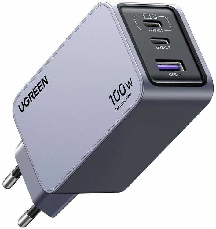 UGREEN Nexode Pro, 100W, 3 prievadų GaN greitasis įkroviklis
