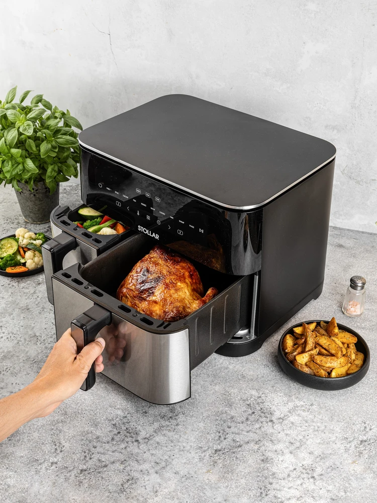 Karšto oro gruzdintuvė Stollar The Dual Smart Air Fry AIR711, 11 l, 2600 W, 10 programų