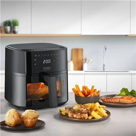 Gruzdintuvė CASO Design AirFry 6.0, juodos spalvos