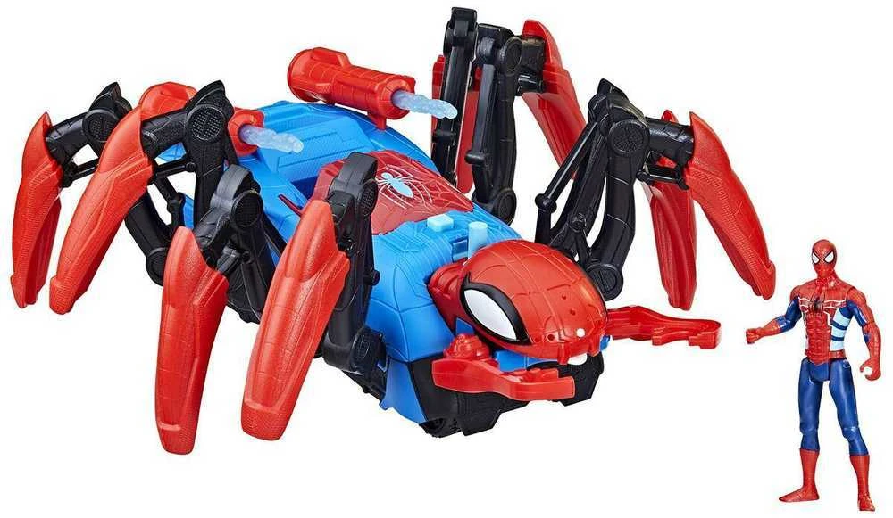 Hasbro Spiderman ropojantis ir vandenį purškiantis voras su Spiderman figūrėle, F7845