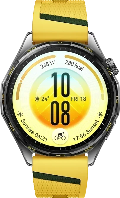 HUAWEI WATCH GT 7 46mm Yellow with EasyCross Fluoroelastomer Strap