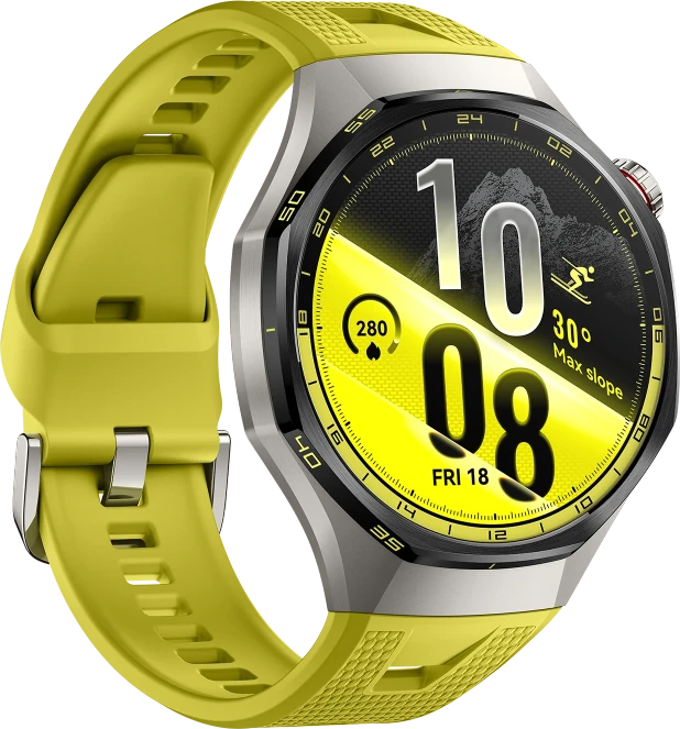 HUAWEI WATCH GT 7 Pro 46mm Titanium-Yellow with EasyCross Fluoroelastomer Strap