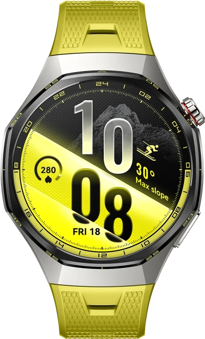 HUAWEI WATCH GT 7 Pro 46mm Titanium-Yellow with EasyCross Fluoroelastomer Strap