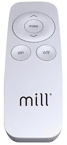 Infraraudonųjų spindulių šildytuvas Mill OH2000ULGPFLOOR | Terasos šildytuvas | 2000 W | Juodas | IP65