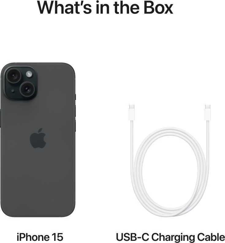 Apple iPhone 15 128GB Black - MTP03PX/A