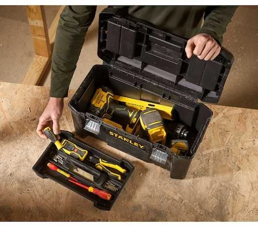 Įrankių dėžė Stanley 19" Essential su metaliniais užraktais STST1-75521