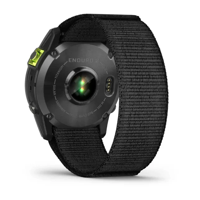 Išmanusis laikrodis Garmin Enduro 2, Anglies spalvos korpusas su juodu nailoniniu dirželiu „UltraFit“