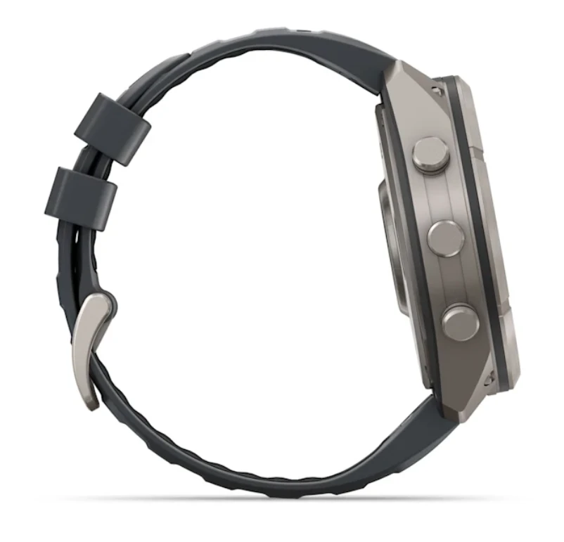 Išmanusis laikrodis Garmin fēnix® 9 Pro inReach® – 51 mm, Titanas su grafito spalvos / juodu silikoniniu dirželiu | 010-04337-21