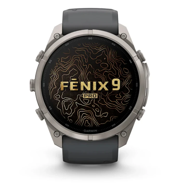 Išmanusis laikrodis Garmin fēnix® 9 Pro inReach® – 51 mm, Titanas su grafito spalvos / juodu silikoniniu dirželiu | 010-04337-21