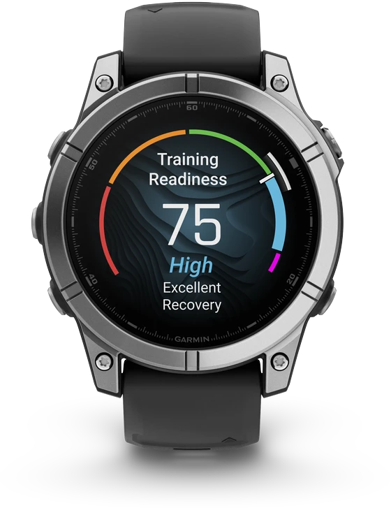 Išmanusis laikrodis Garmin Fenix E,47mm,  Nerūdijančio plieno korpusa su juodos spalvos silikoniniu dirželiu