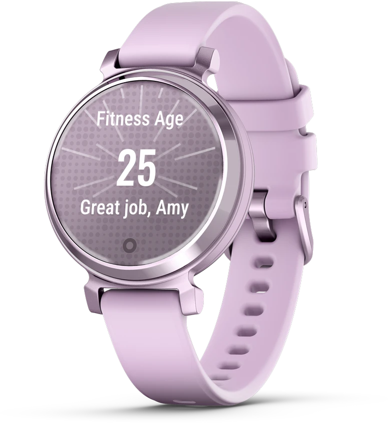 Išmanusis laikrodis Garmin Lily® 2, Metalinės alyvinės spalvos su alyvinės spalvos silikoniniu dirželiu