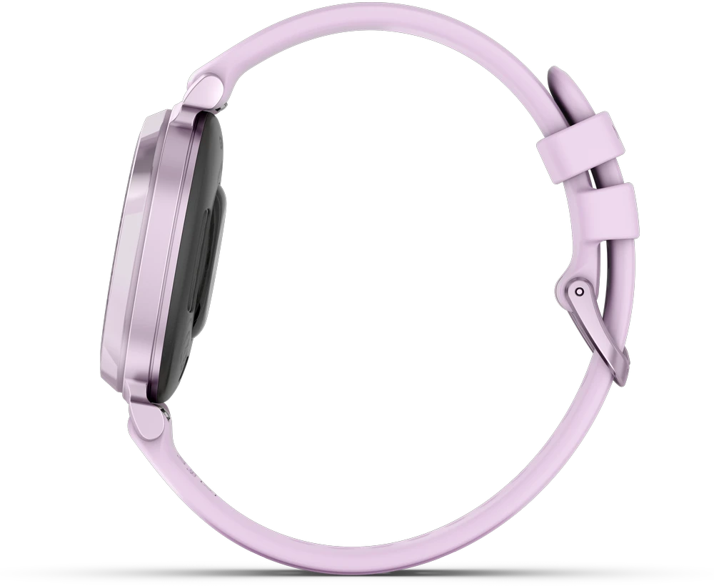 Išmanusis laikrodis Garmin Lily® 2, Metalinės alyvinės spalvos su alyvinės spalvos silikoniniu dirželiu