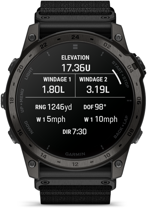 Išmanusis laikrodis Garmin Tactix 7 Amoled Edition. Aukštos klasės taktinis GPS laikrodis su adaptyviu spalviniu ekranu