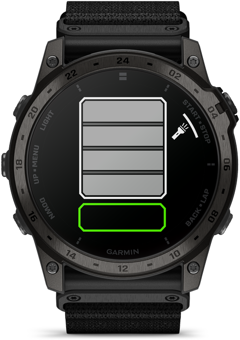 Išmanusis laikrodis Garmin Tactix 7 Amoled Edition. Aukštos klasės taktinis GPS laikrodis su adaptyviu spalviniu ekranu