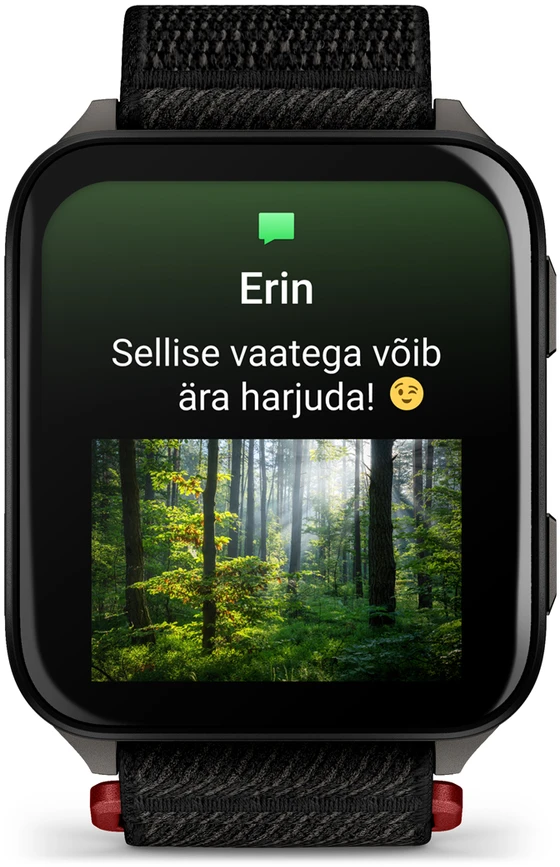 Išmanusis laikrodis Garmin Venu® X1, Juodos spalvos su pilko titano nugarėle ir juodos spalvos „ComfortFit“ nailoniniu dirželiu