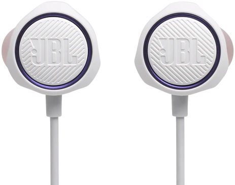 JBL Quantum 50C žaidimų ausinės, baltos