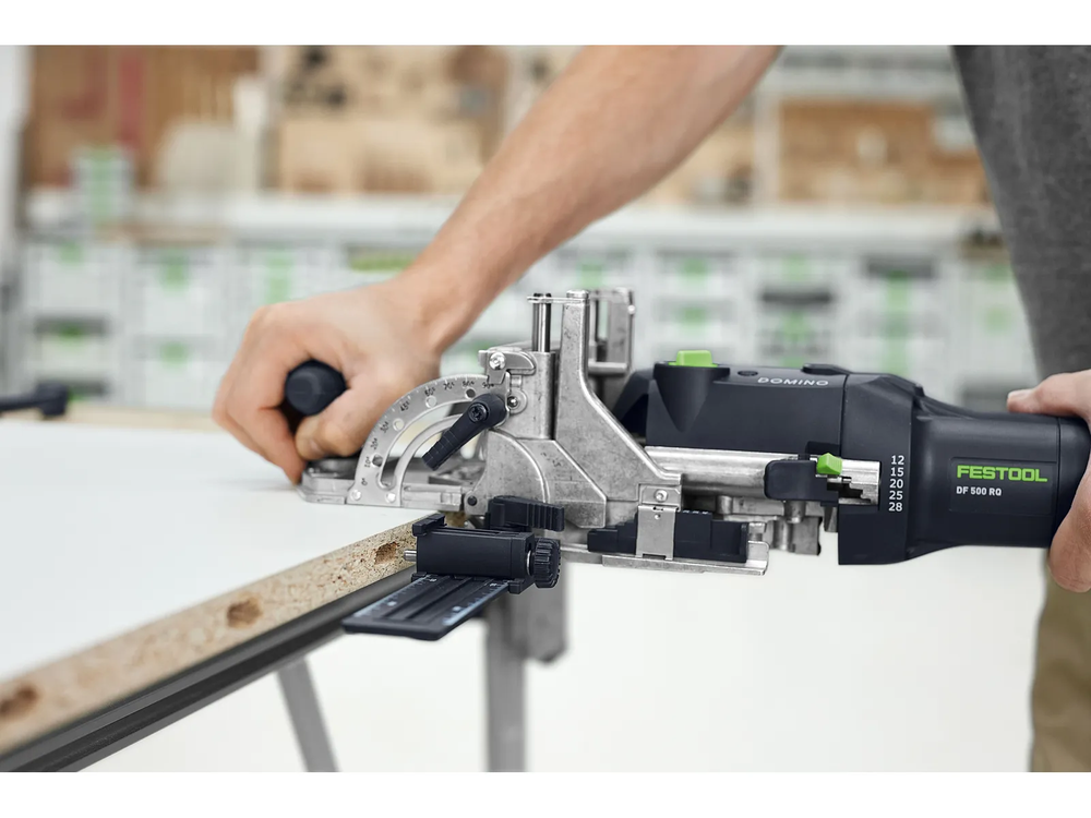 Kaištinių sujungimų frezeris Festool DF 500 RQ-Plus DOMINO
