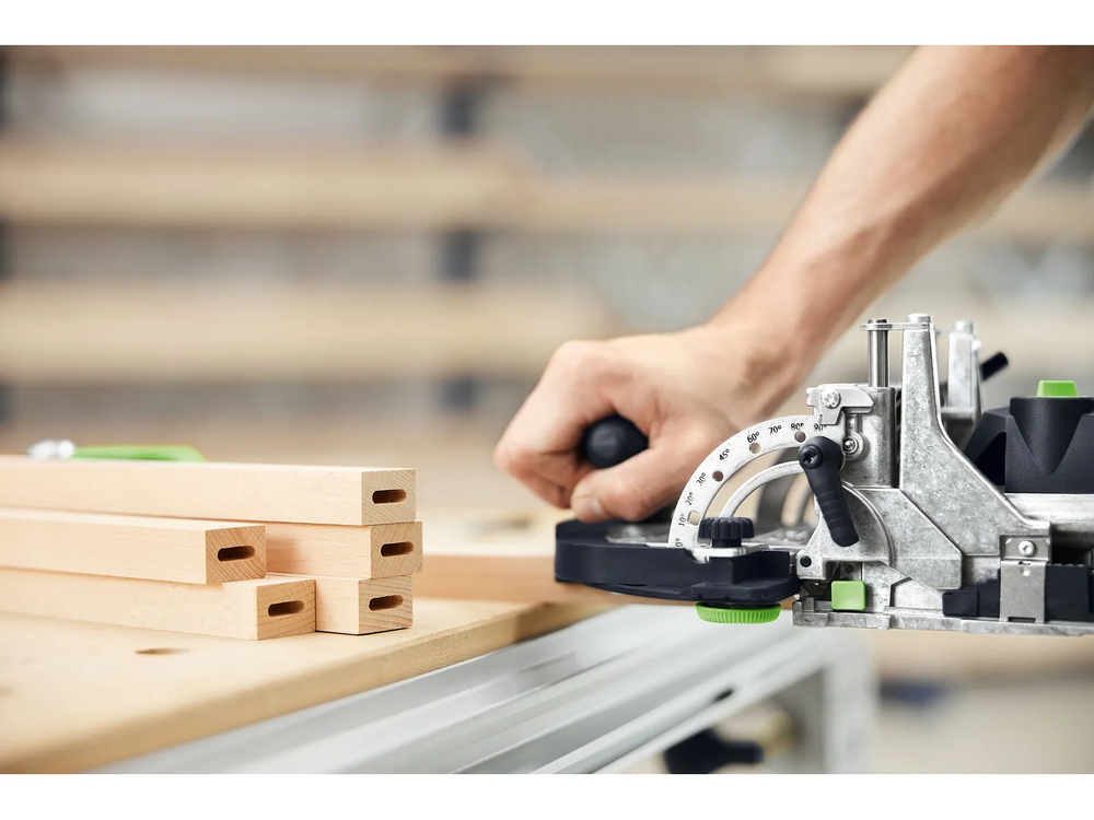 Kaištinių sujungimų frezeris Festool DF 500 RQ-Plus DOMINO