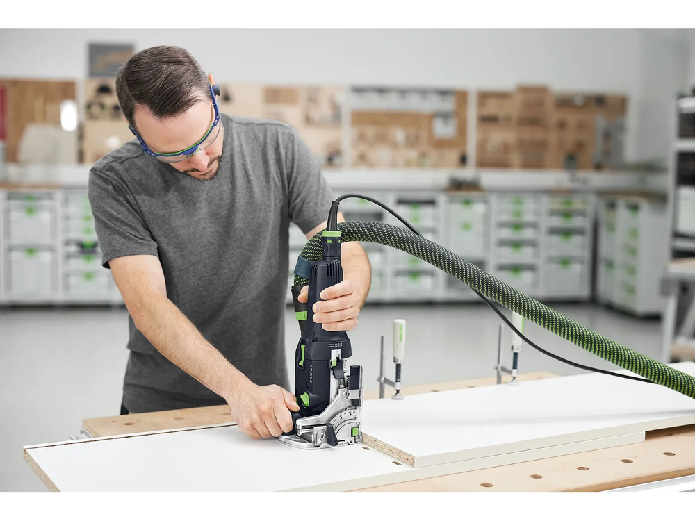 Kaištinių sujungimų frezeris Festool DF 500 RQ-Plus DOMINO