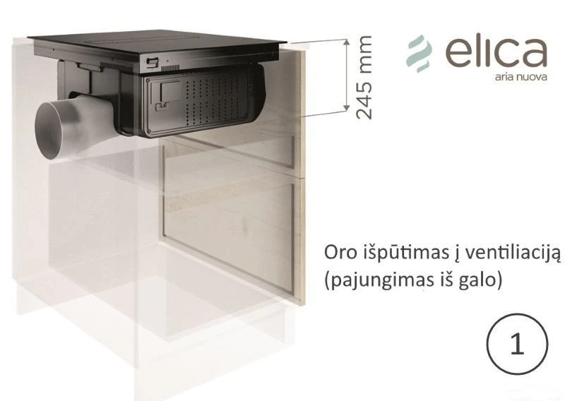 Kaitlentė ELICA NIKOLATESLA FIT BL/A/60
