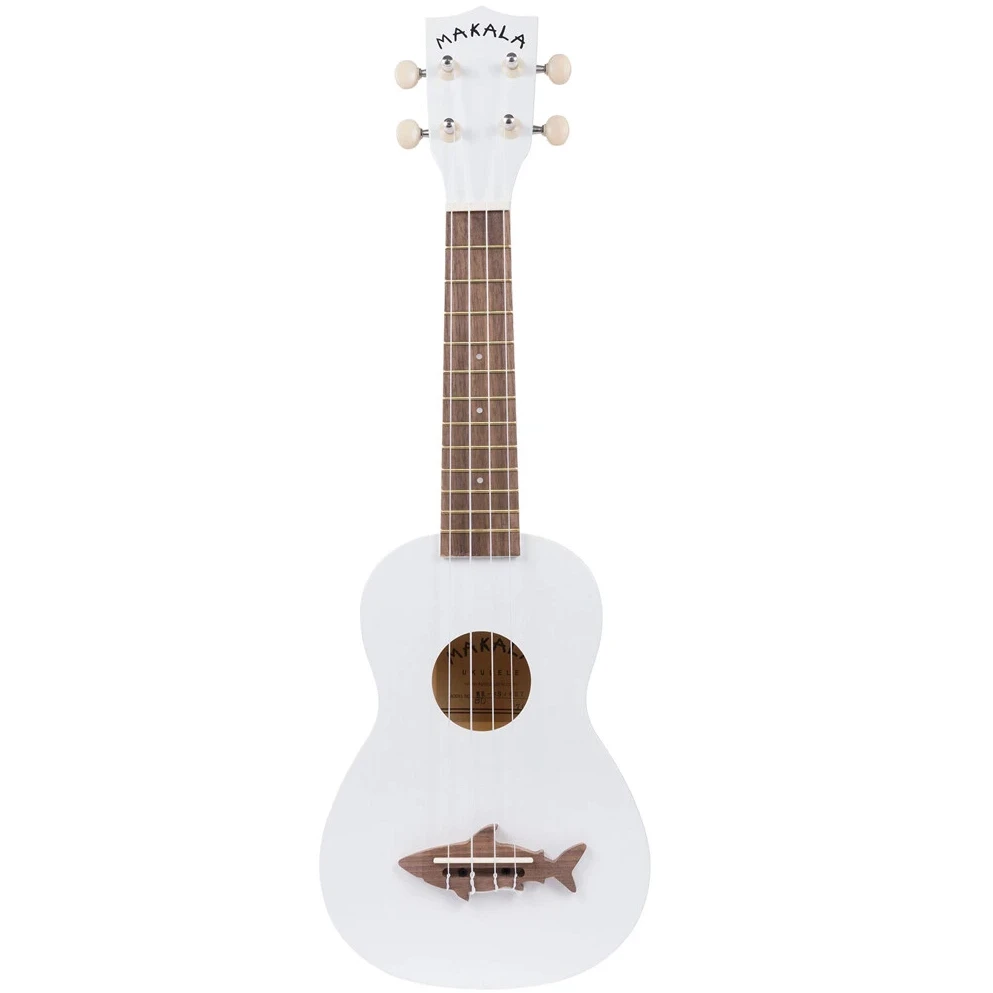 Kala Makala Soprano Shark -ukulele valkoinen