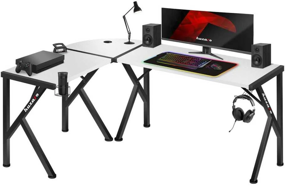 Kampinis žaidimų stalas Huzaro Hero 6.3, Baltos spalvos