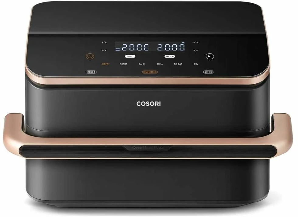 Karšto oro gruzdintuvė Cosori Dual Blaze TwinFry CAF-TF101S, 10 l, juoda (CAF-TF101S-AEUR)