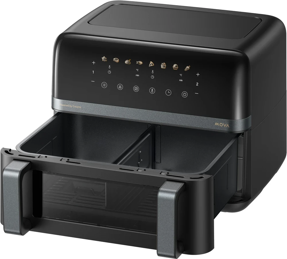 Karšto oro gruzdintuvė Mova AeroChef™ FD20 Pro, juodos spalvos, 2700 W, 9 l